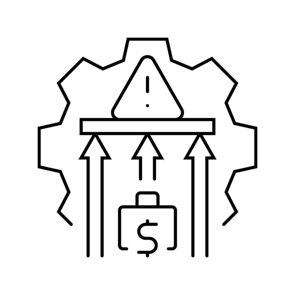 spending limits budget planning line icon illustration vector