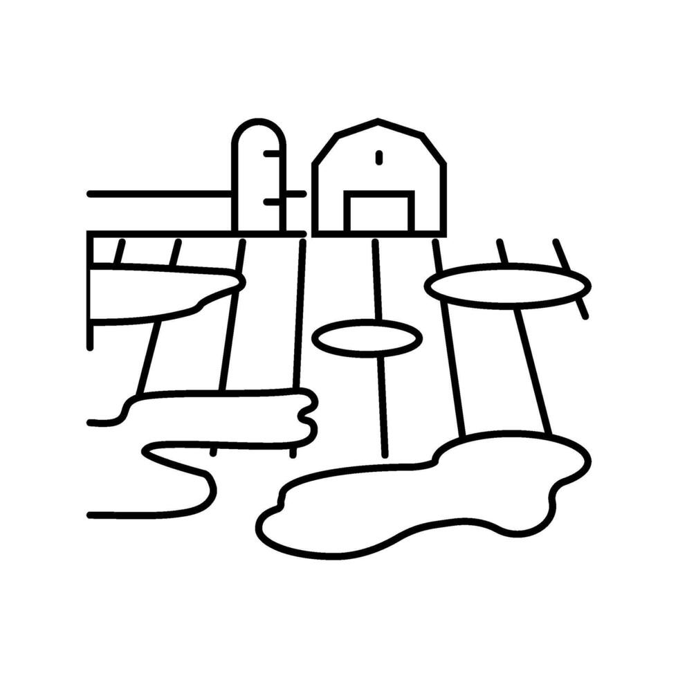 water rising inside home line icon illustration vector