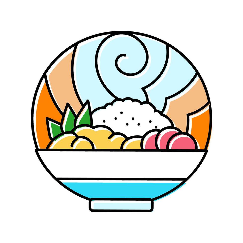 natural skincare ayurveda color icon illustration vector
