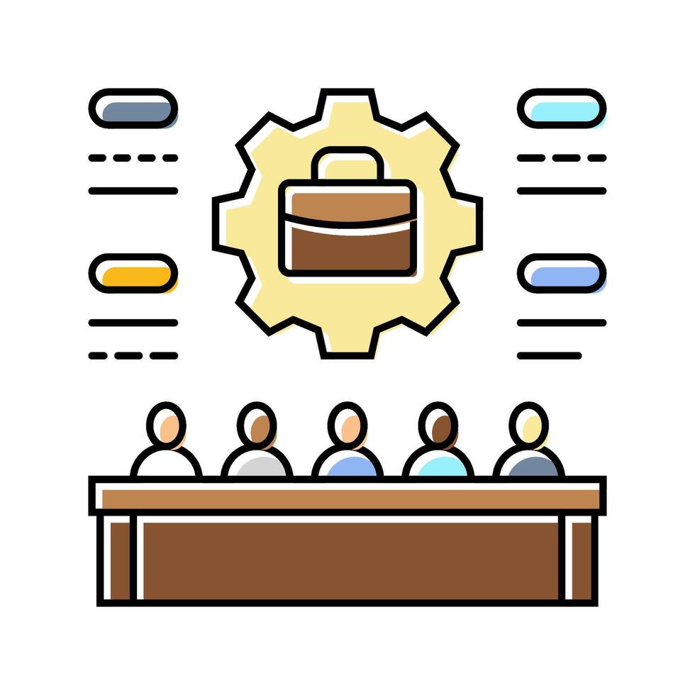 company bylaws corporate law color icon illustration vector