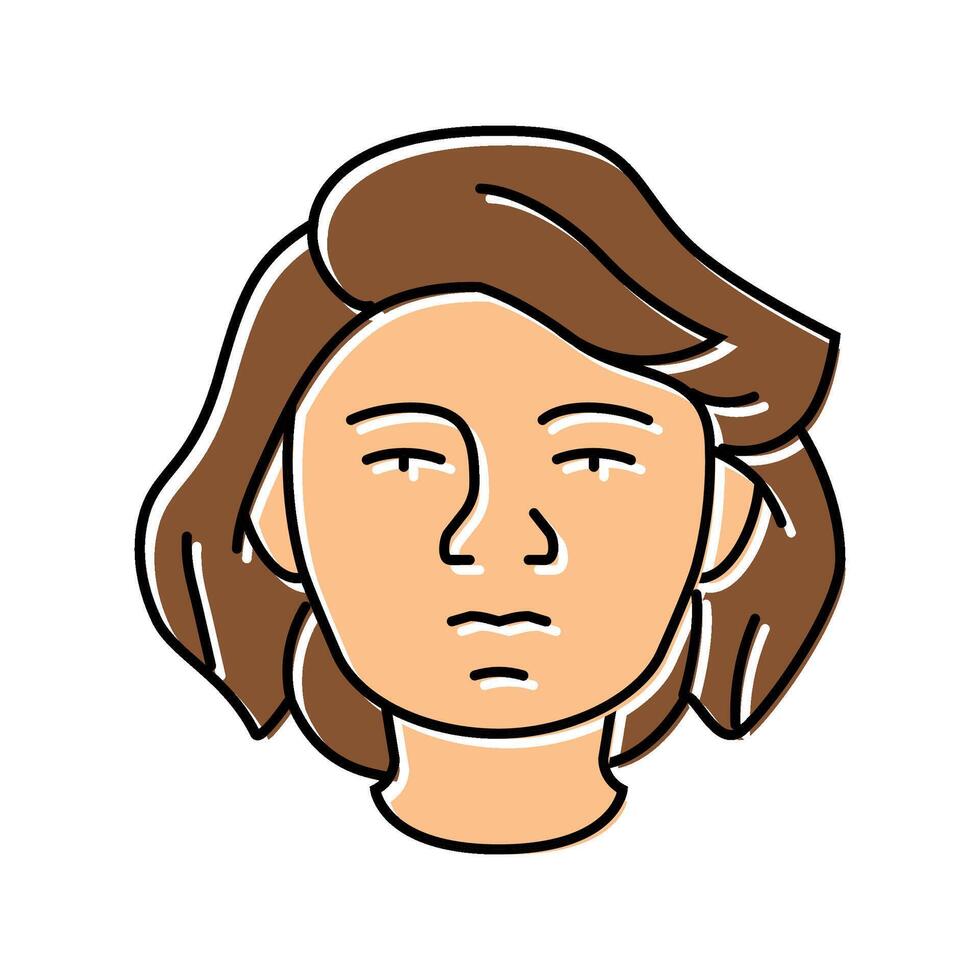 pride woman expression color icon illustration vector