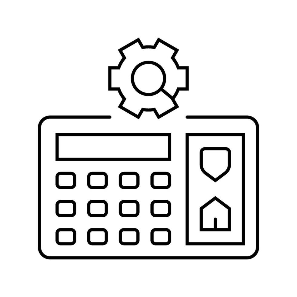 mold removal home maintenance line icon illustration vector