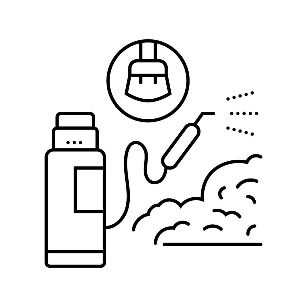 window caulking sealing home line icon illustration vector
