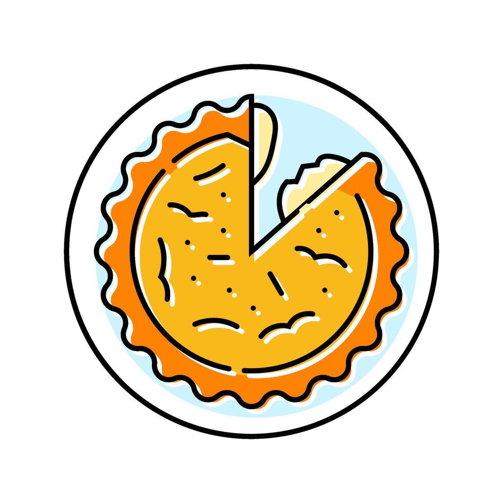 pot pie chicken food color icon illustration vector