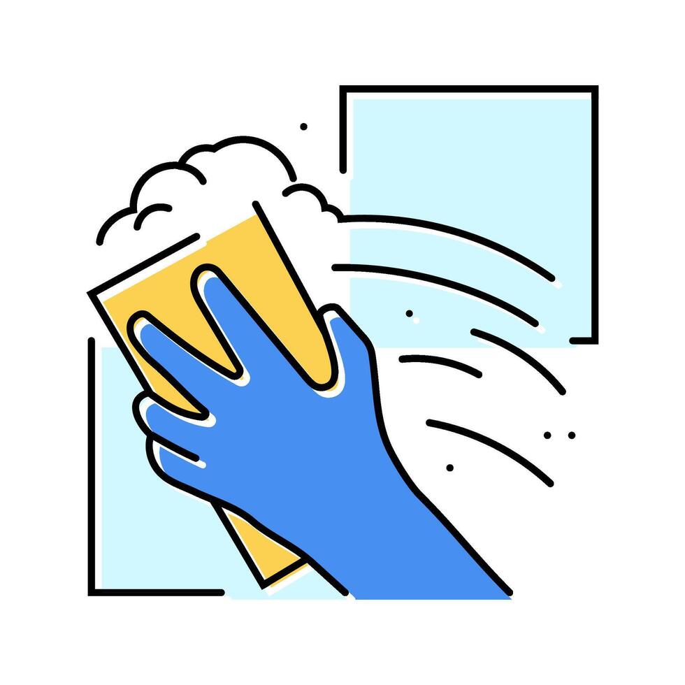 corrosive bleach color icon illustration vector