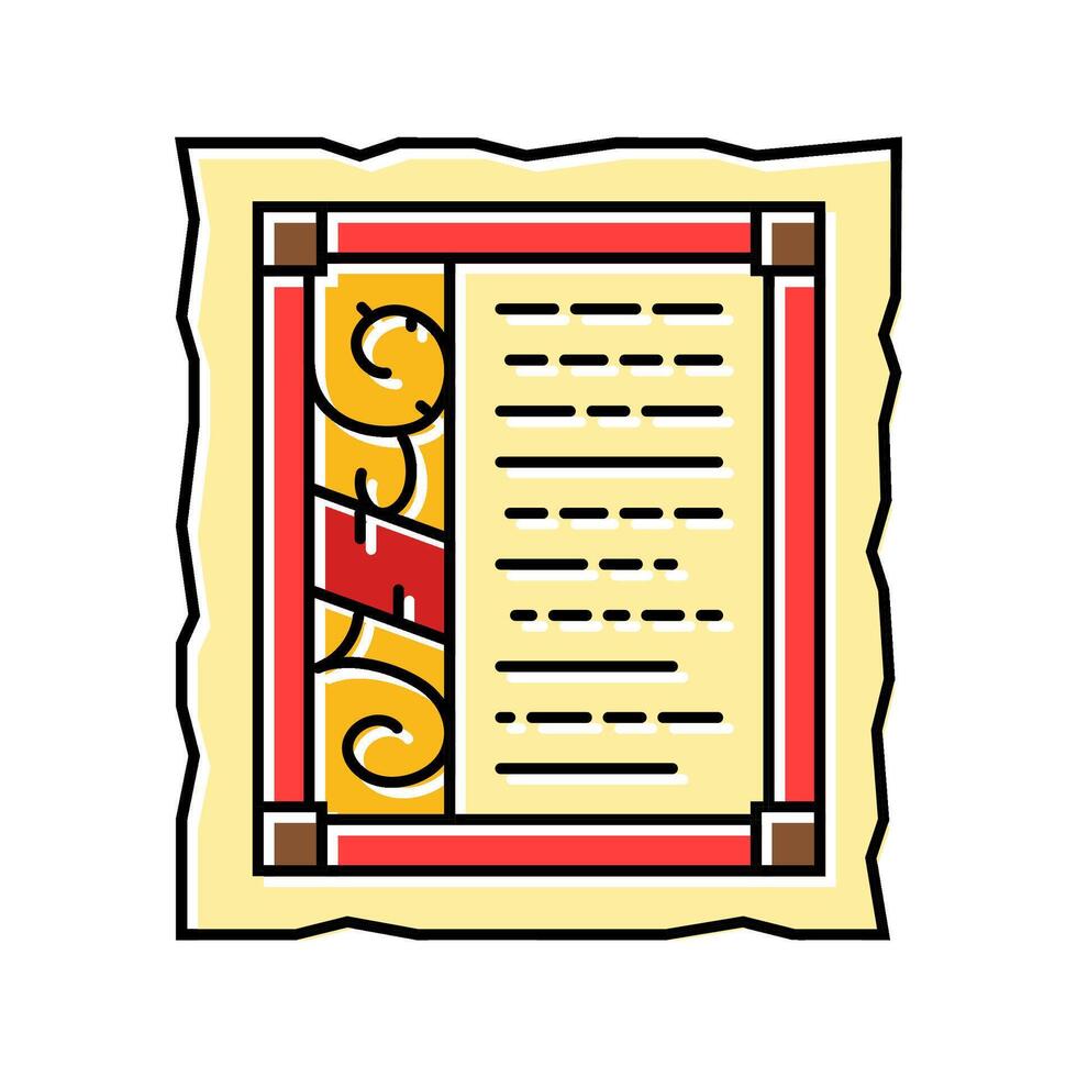 sword byzantine color icon illustration vector