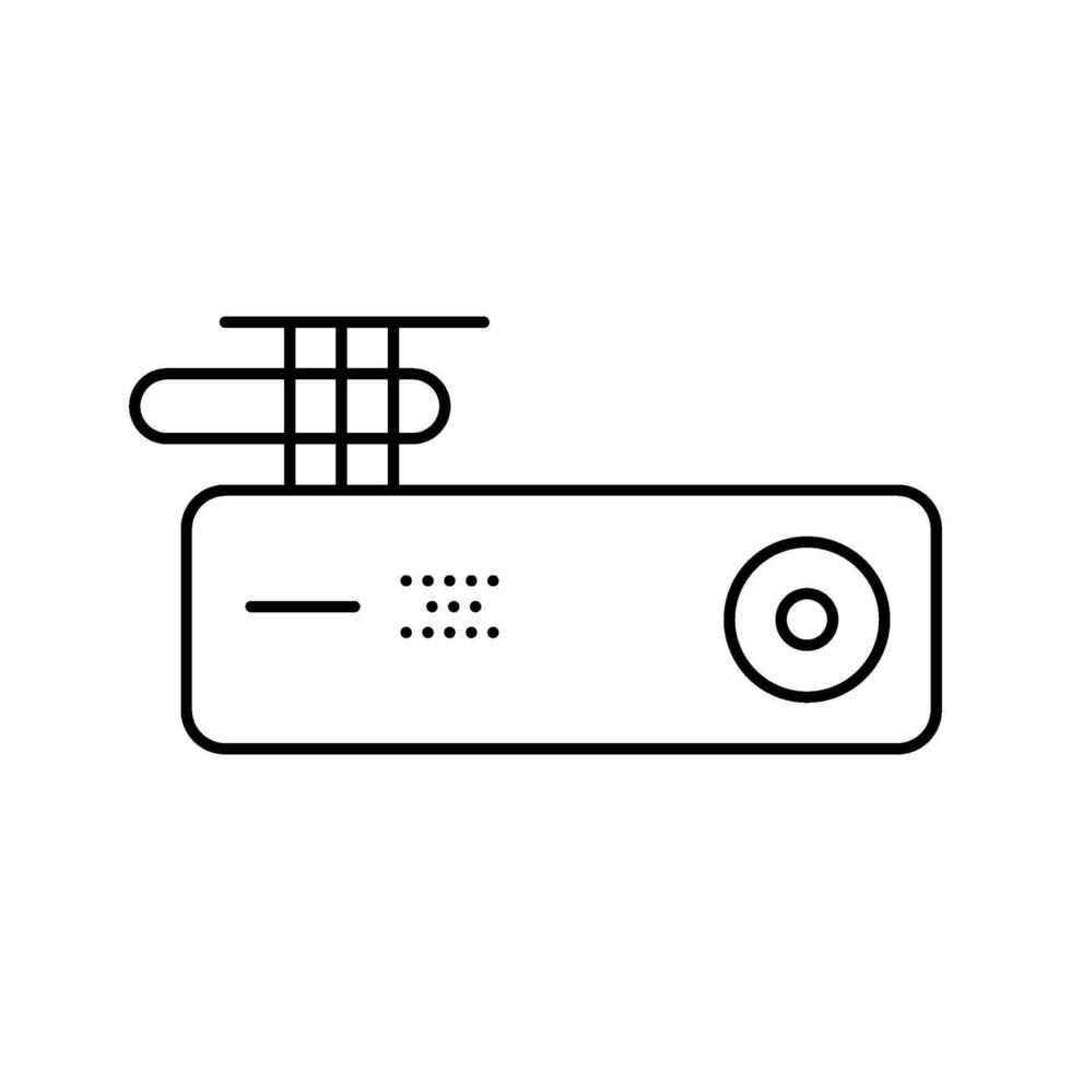 dash cam accessory line icon illustration vector