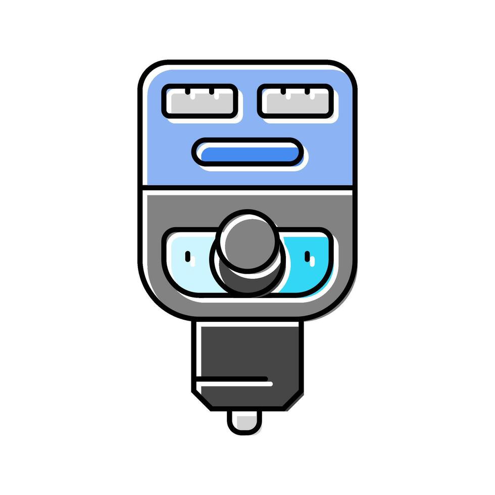 fm transmitter accessory color icon illustration vector