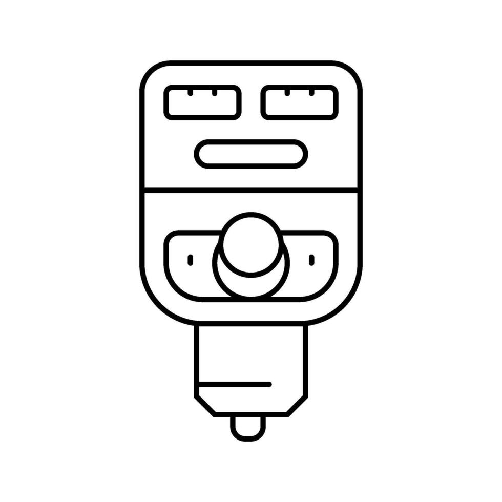 fm transmitter accessory line icon illustration vector