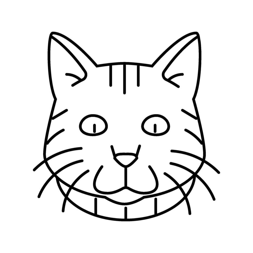 collar cat breeding line icon illustration vector