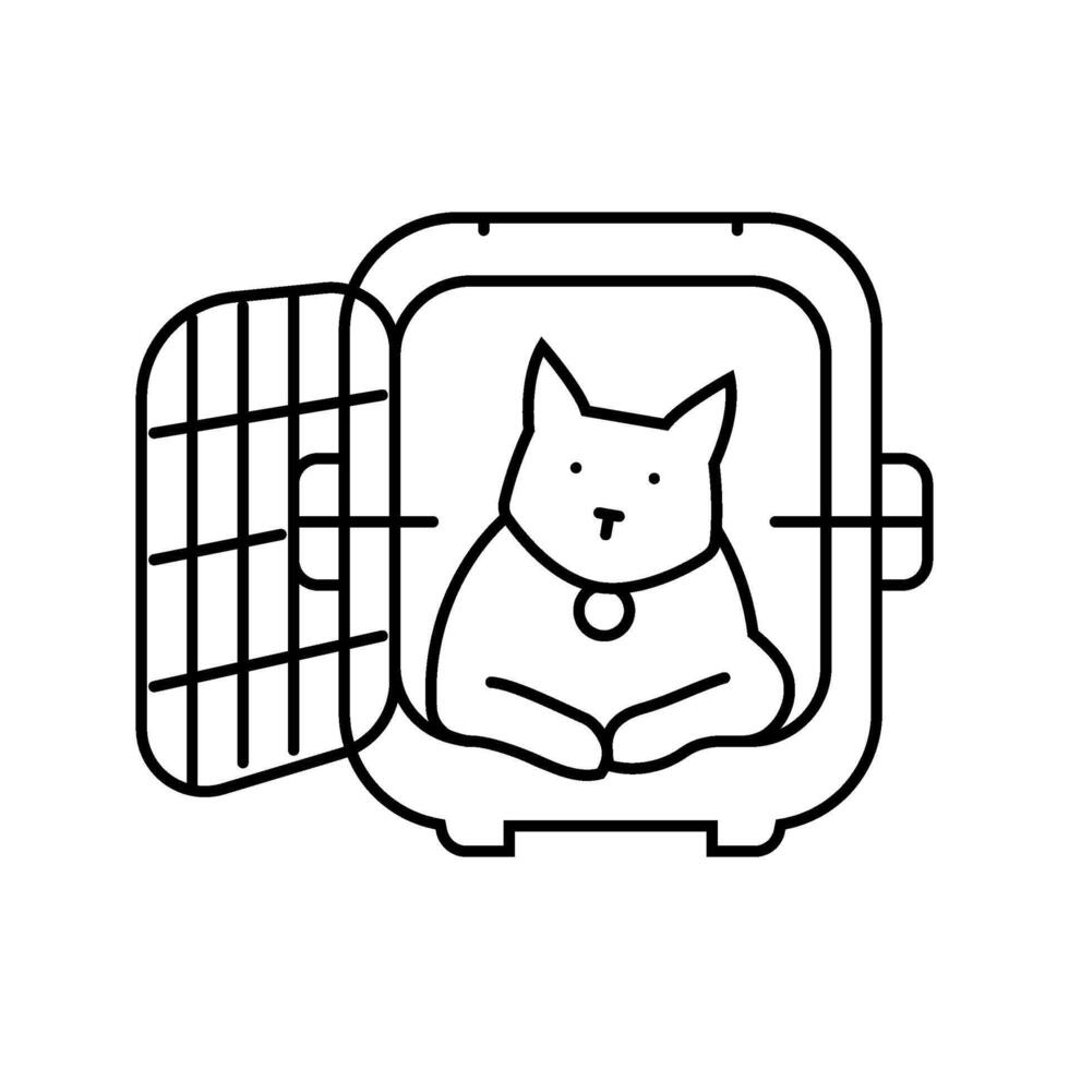 name tag cat breeding line icon illustration vector