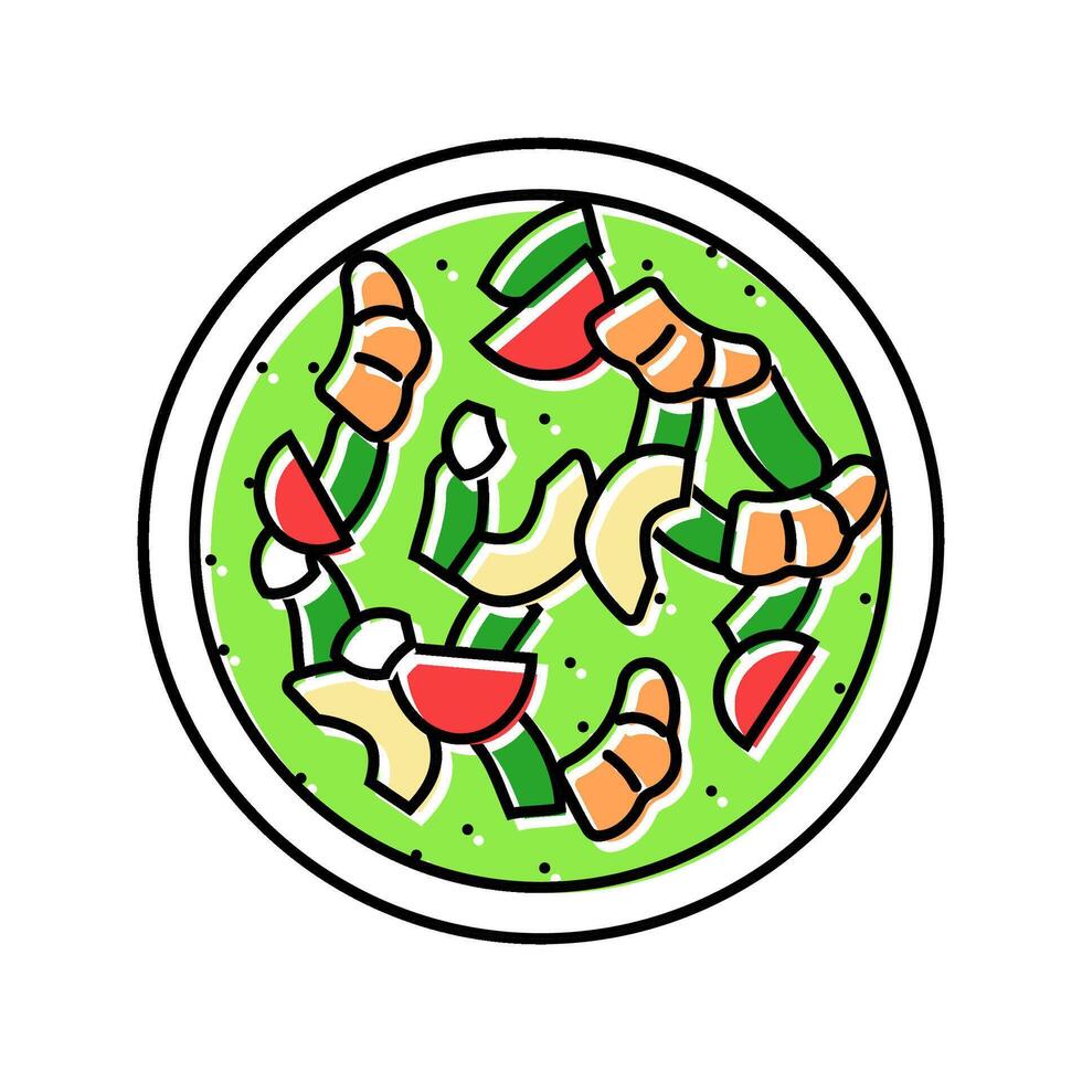 ceviche fish color icon illustration vector