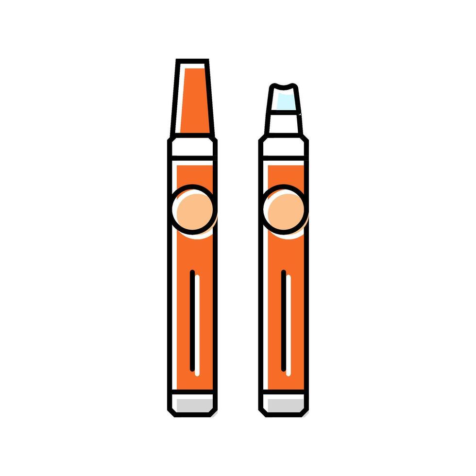 stain remover pen clothes care color icon illustration vector