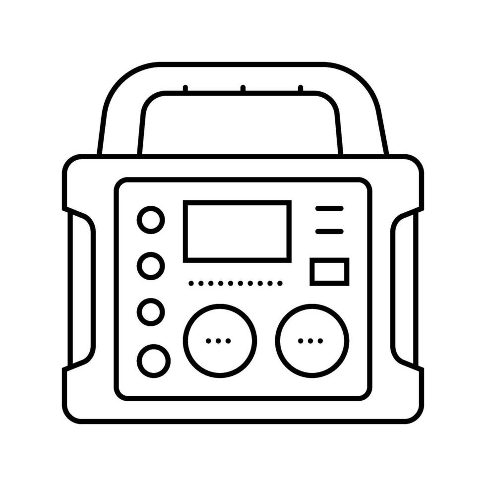 portable power line icon illustration vector