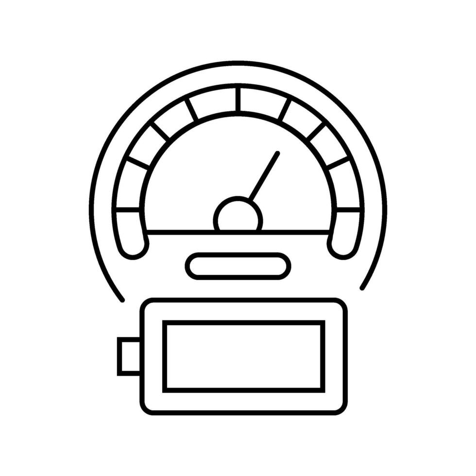 battery components line icon illustration vector