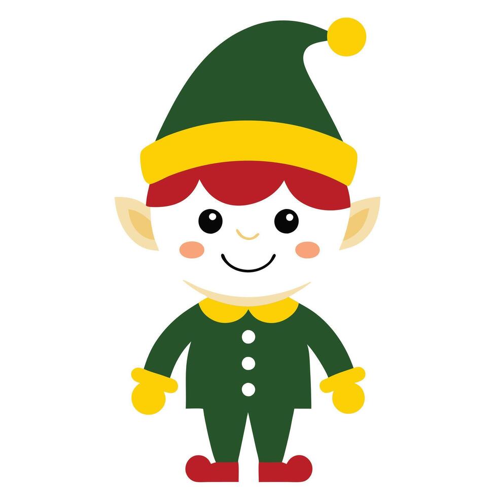 Charming Christmas Elves Festive vector