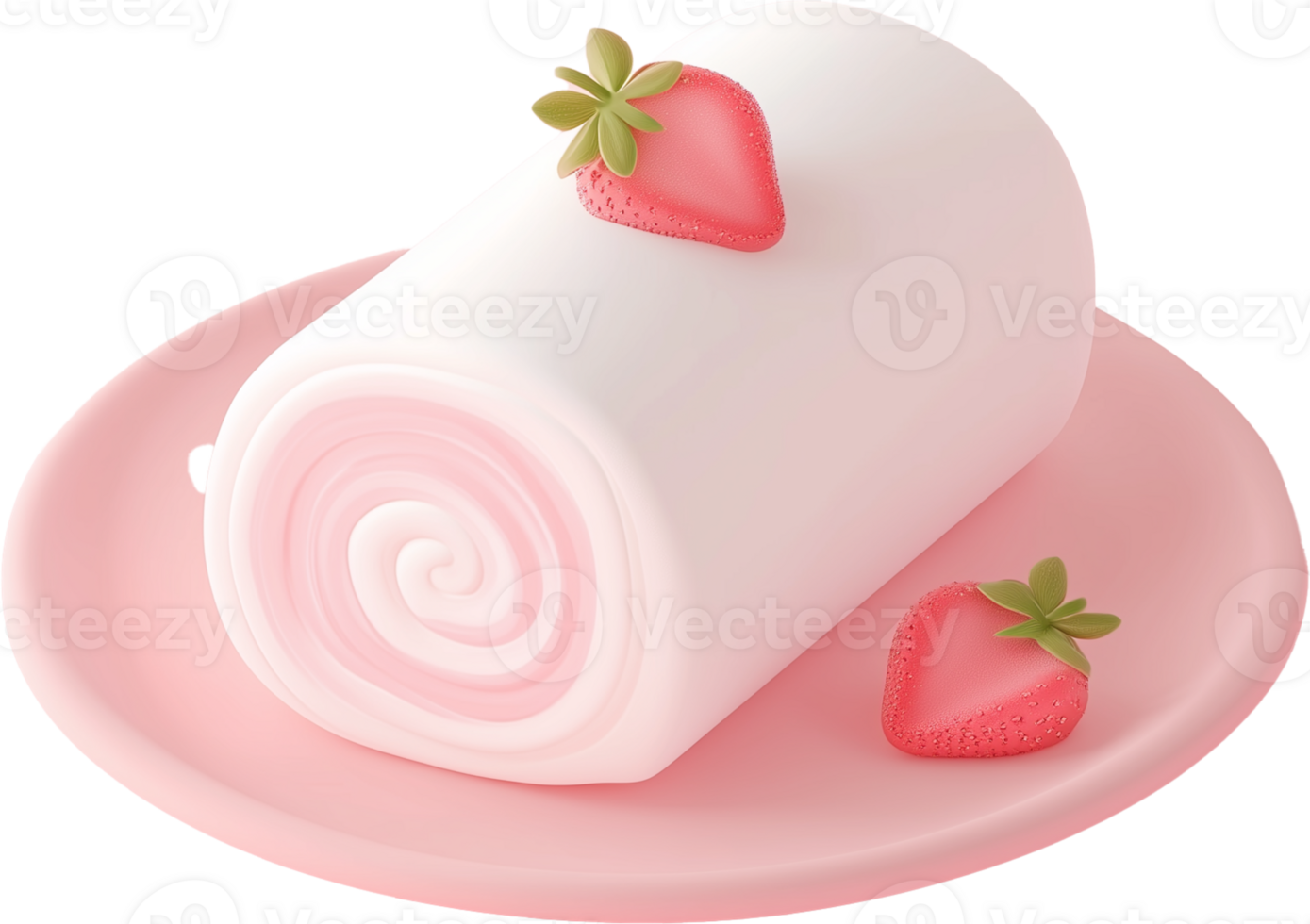 A cake with strawberries on top of it png
