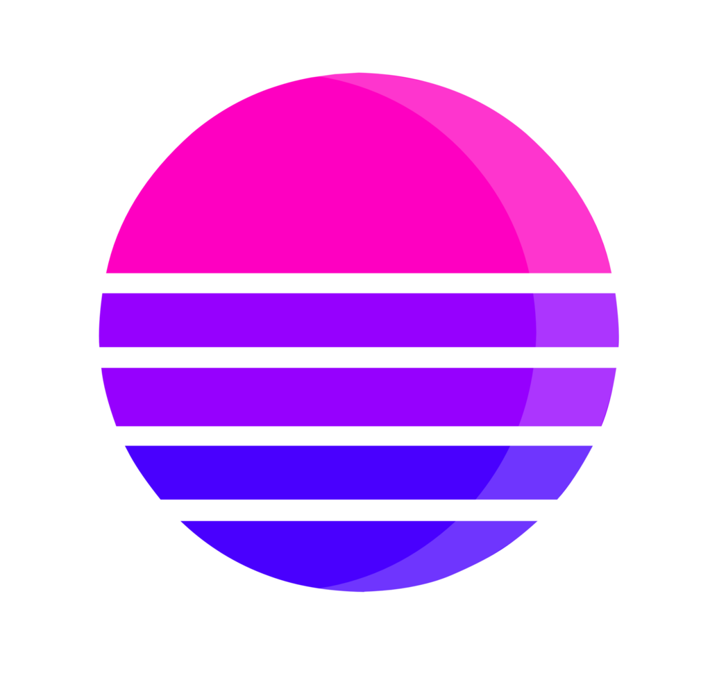 Abstract gradient circle with stripe graphic illustration png
