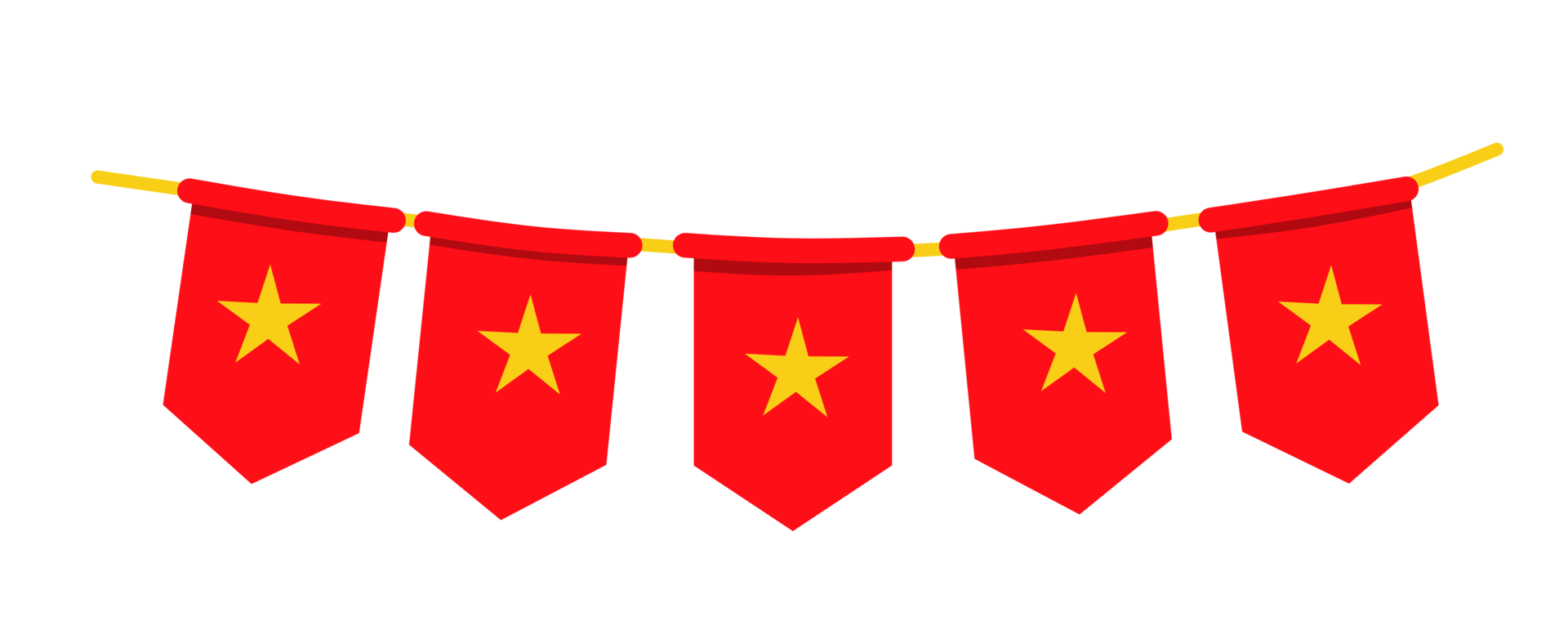 vietnam bunting flag illustration png