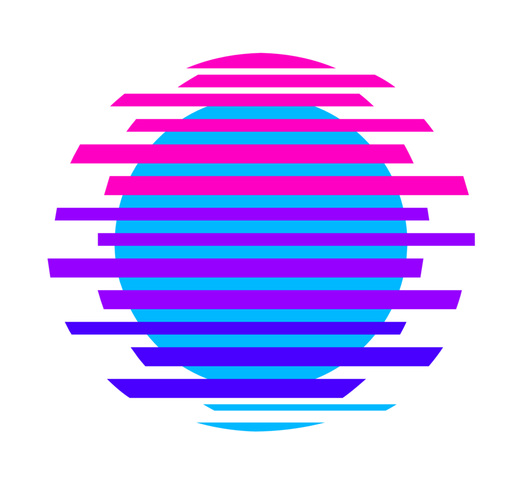 Abstract geometric circular png