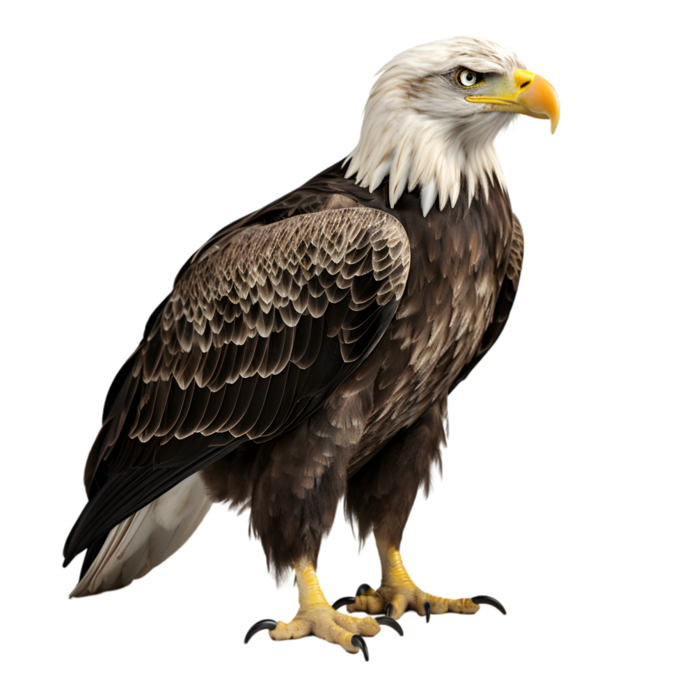 Bald Eagle in Transparent Background png