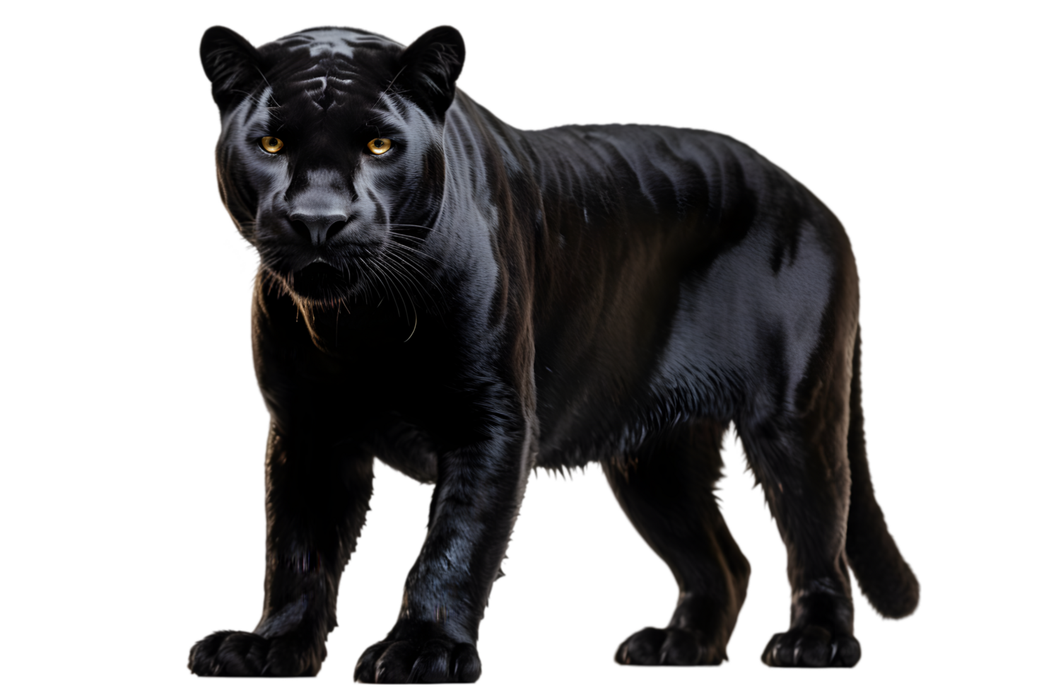 Black Panther Powerful and Elegant Wild Transparent Background png