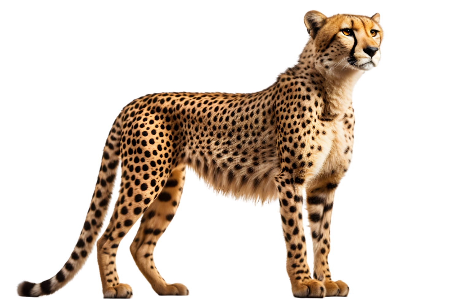 Cheetah Standing Transparent Background png