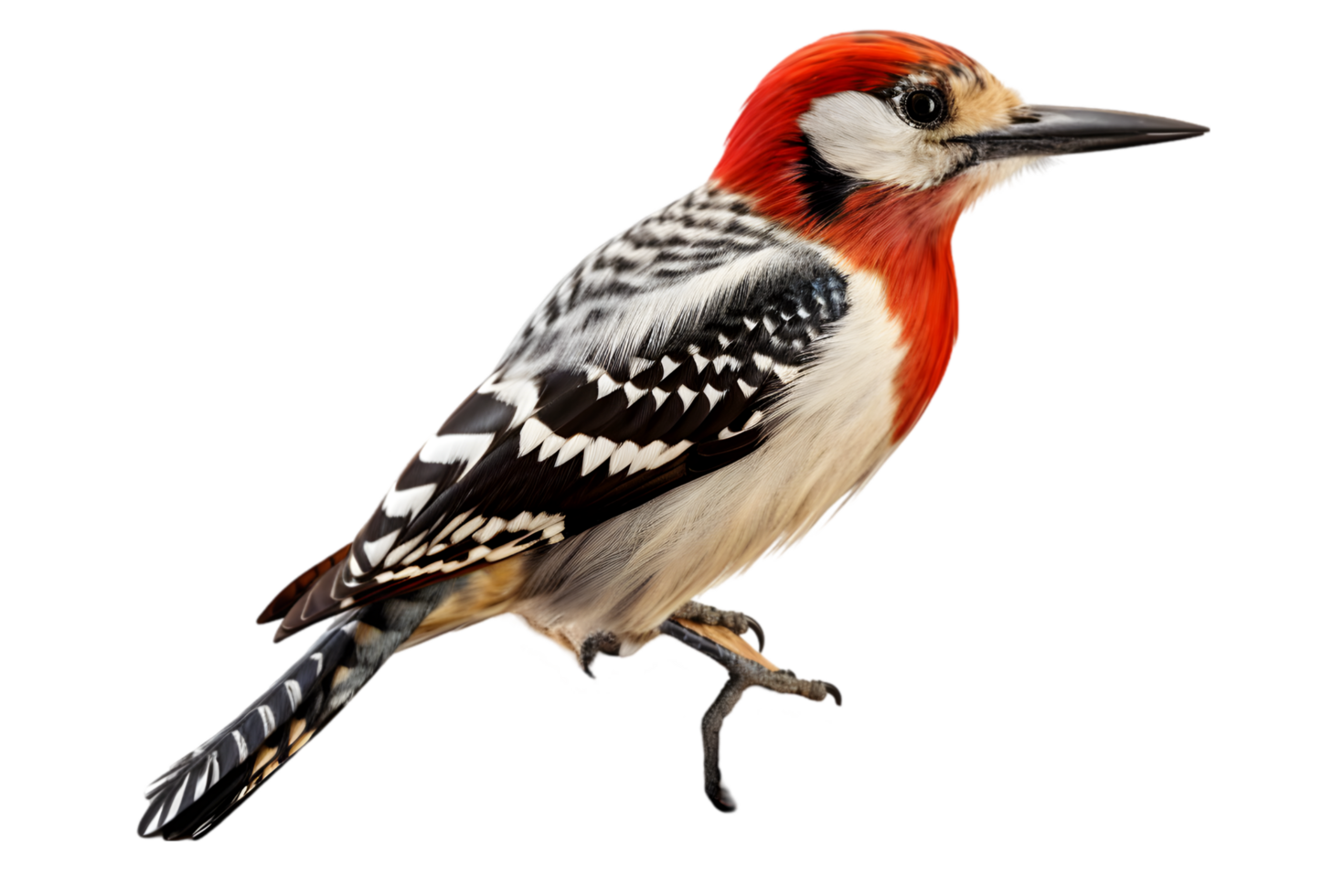 Red-breasted Sapsucker Woodpecker Isolated on Transparent Background png