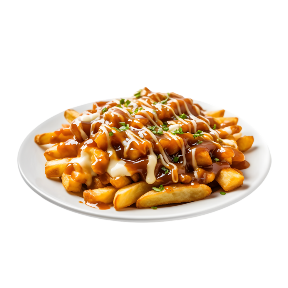Poutine Crispy French Fries transparent background png
