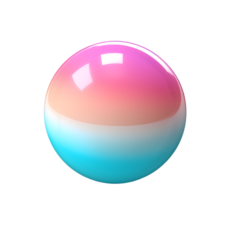 Abstract Colorful Gradient Sphere png