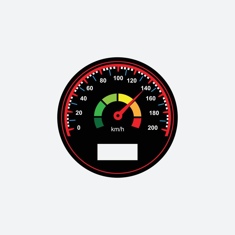 Speed meter logo design illustration. A speed meter icon vector