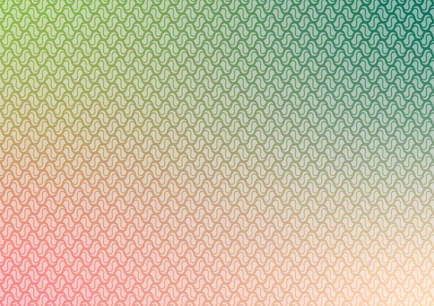 Green line wave net pattern red art abstract background vector