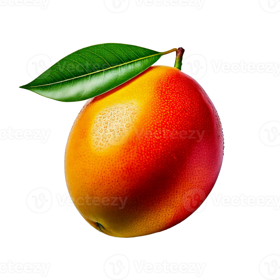 Mango with leaf for salad png