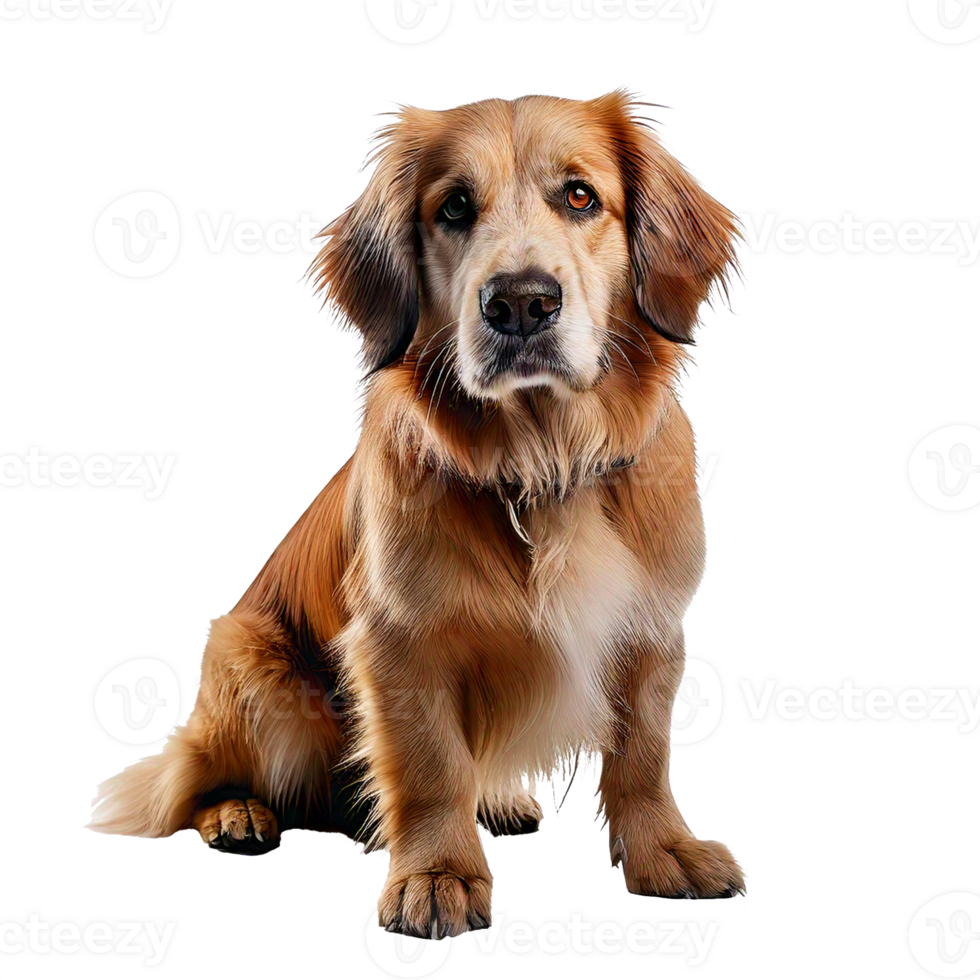 A golden retriever cute and funny png