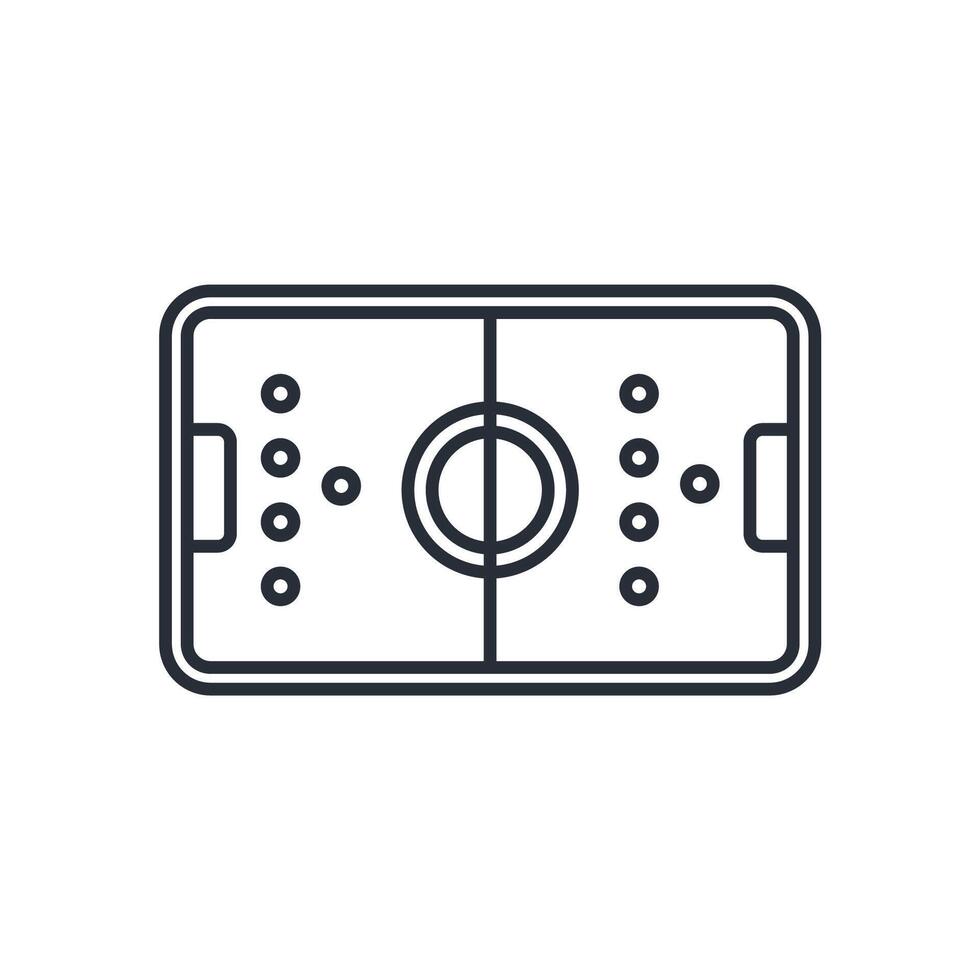 Soccer Field icon. .Editable stroke.linear style sign for use web design,logo.Symbol illustration. vector