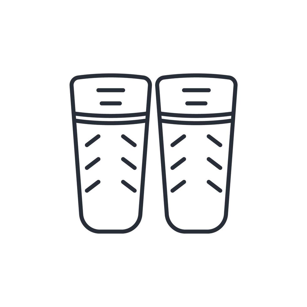 Shin guard icon. .Editable stroke.linear style sign for use web design,logo.Symbol illustration. vector