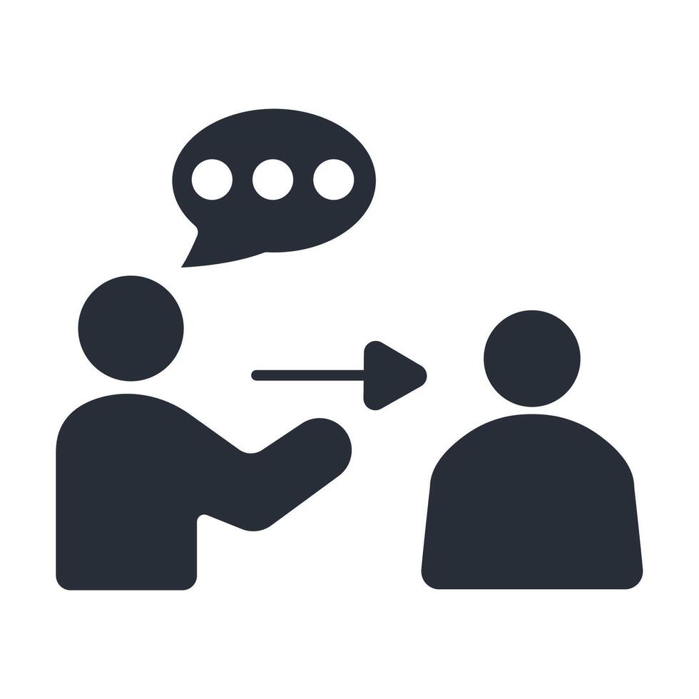 Persuasion icon. .Editable stroke.linear style sign for use web design,logo.Symbol illustration. vector