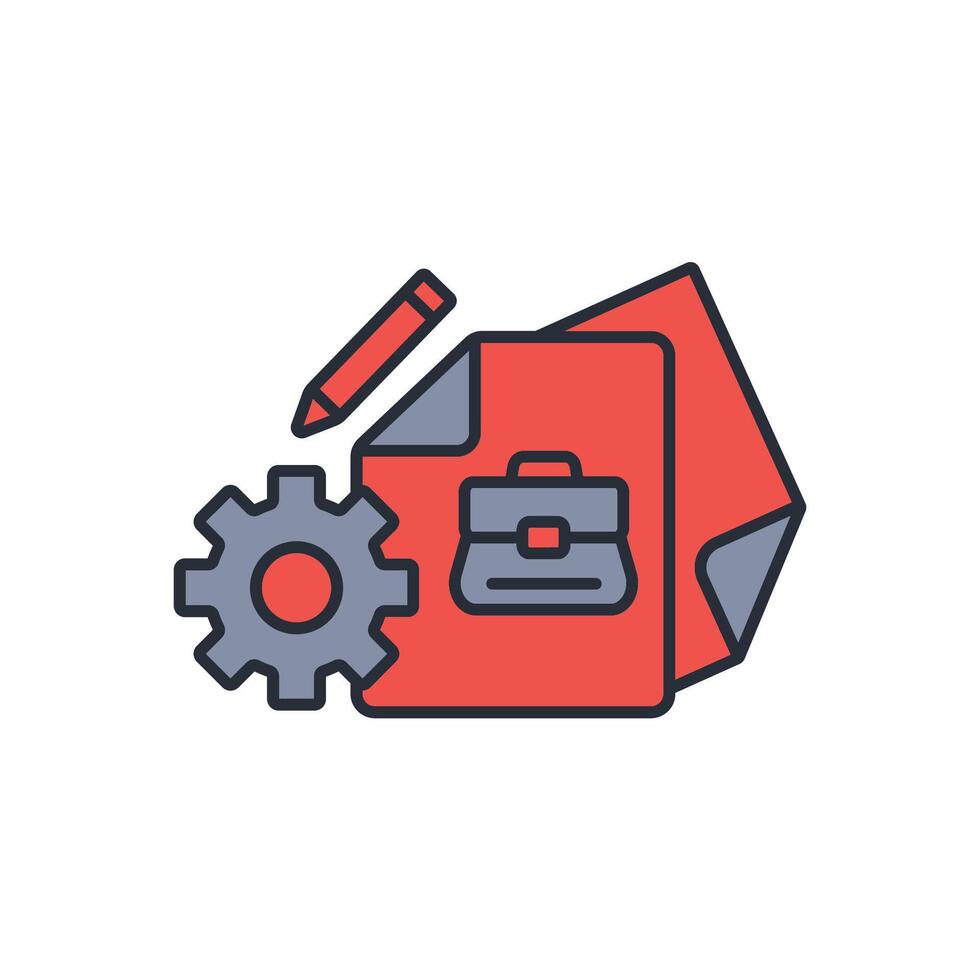 project icon. .Editable stroke.linear style sign for use web design,logo.Symbol illustration. vector