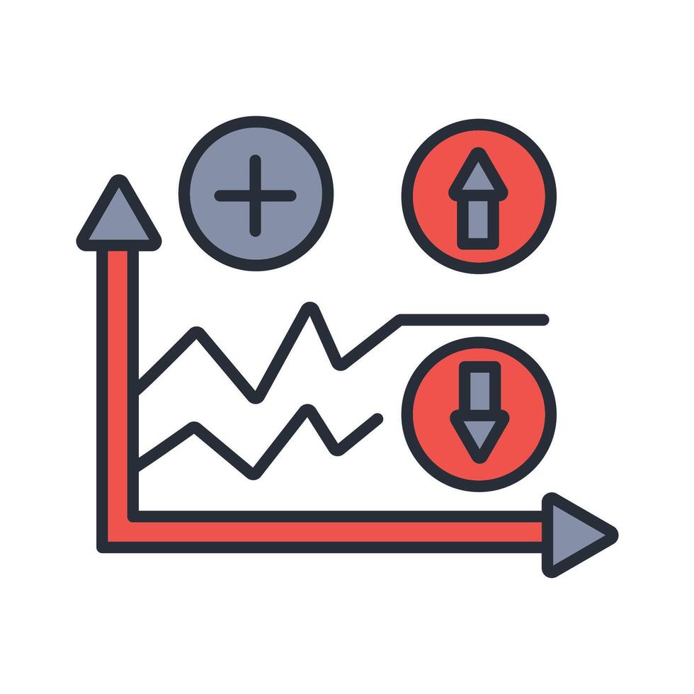 volatility icon. .Editable stroke.linear style sign for use web design,logo.Symbol illustration. vector