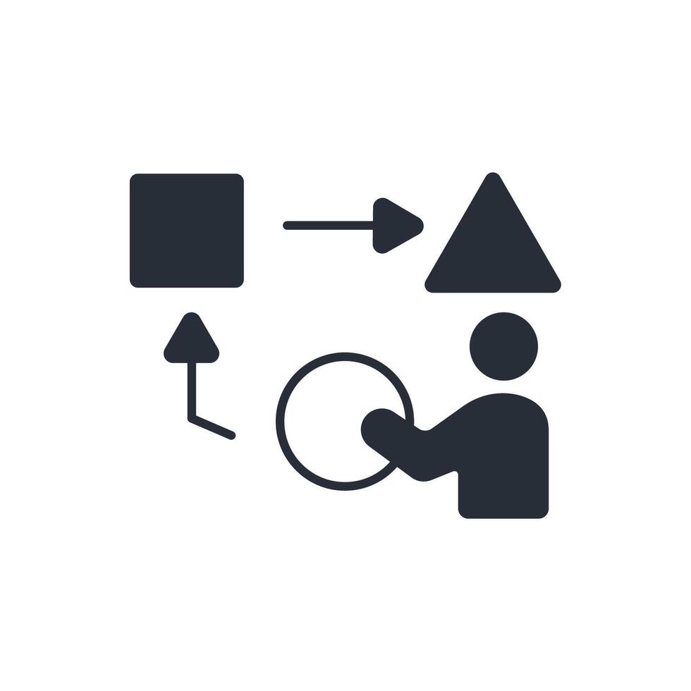 Adaptability icon. .Editable stroke.linear style sign for use web design,logo.Symbol illustration. vector