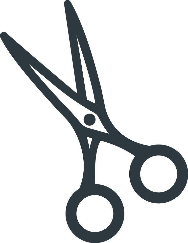 scissors icon isolated on white background vector