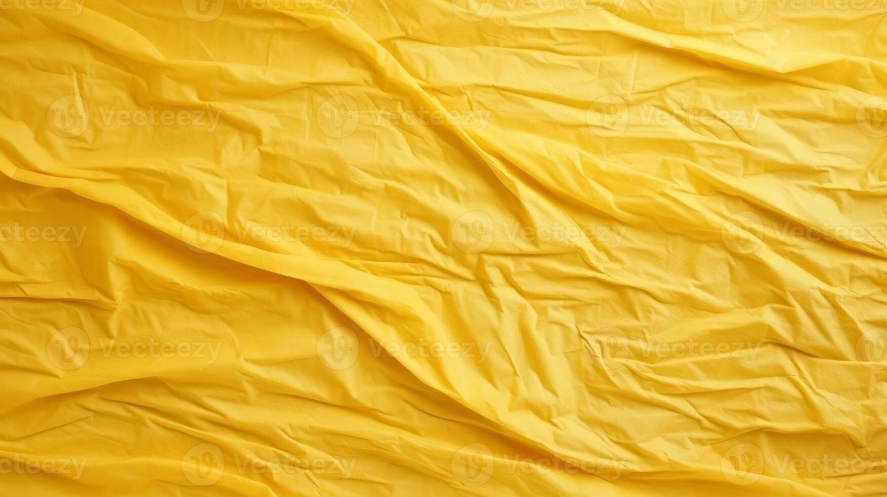 Yellow Crumpled Paper Texture Background Wallpaper. Neural network photo