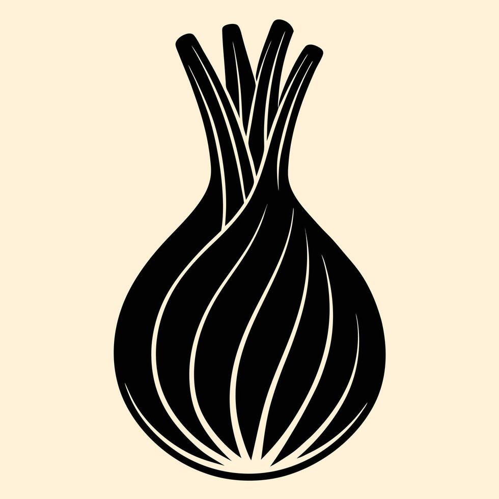 Fennel silhouette graphic for creative projects, logos, and outdoor-themed visuals. Ideal for digital or print designs. An elegant natural to your creative projects. Vegetable silhouette Design vector