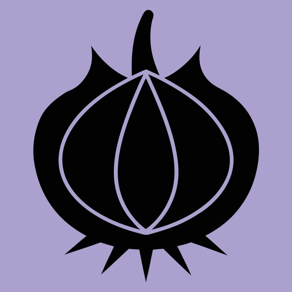 Water Chestnut silhouette graphic for creative projects, logos, and outdoor-themed visuals. Ideal for digital or print designs. An elegant natural to your creative projects. Vegetable silhouette vector