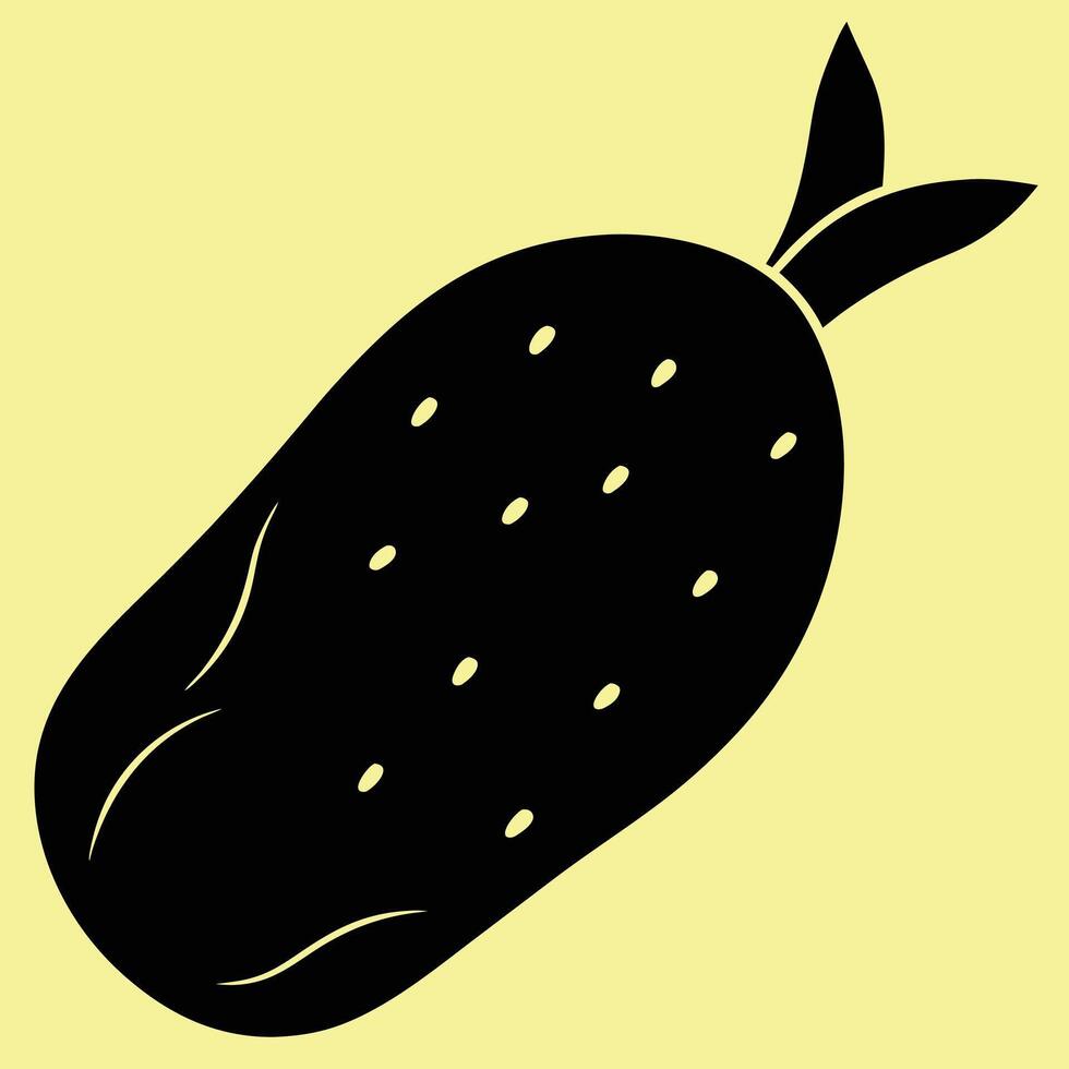 Sweet potato silhouette graphic for creative projects, logos, and outdoor-themed visuals. Ideal for digital or print designs. An elegant natural to your creative projects. Vegetable silhouette Design vector