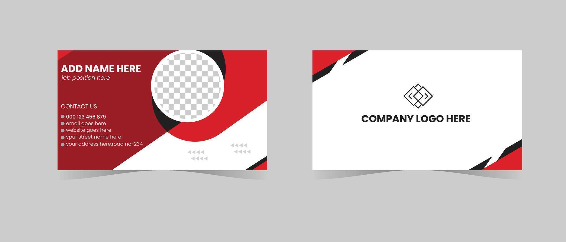 Professional business card design, Luxury business card design vector