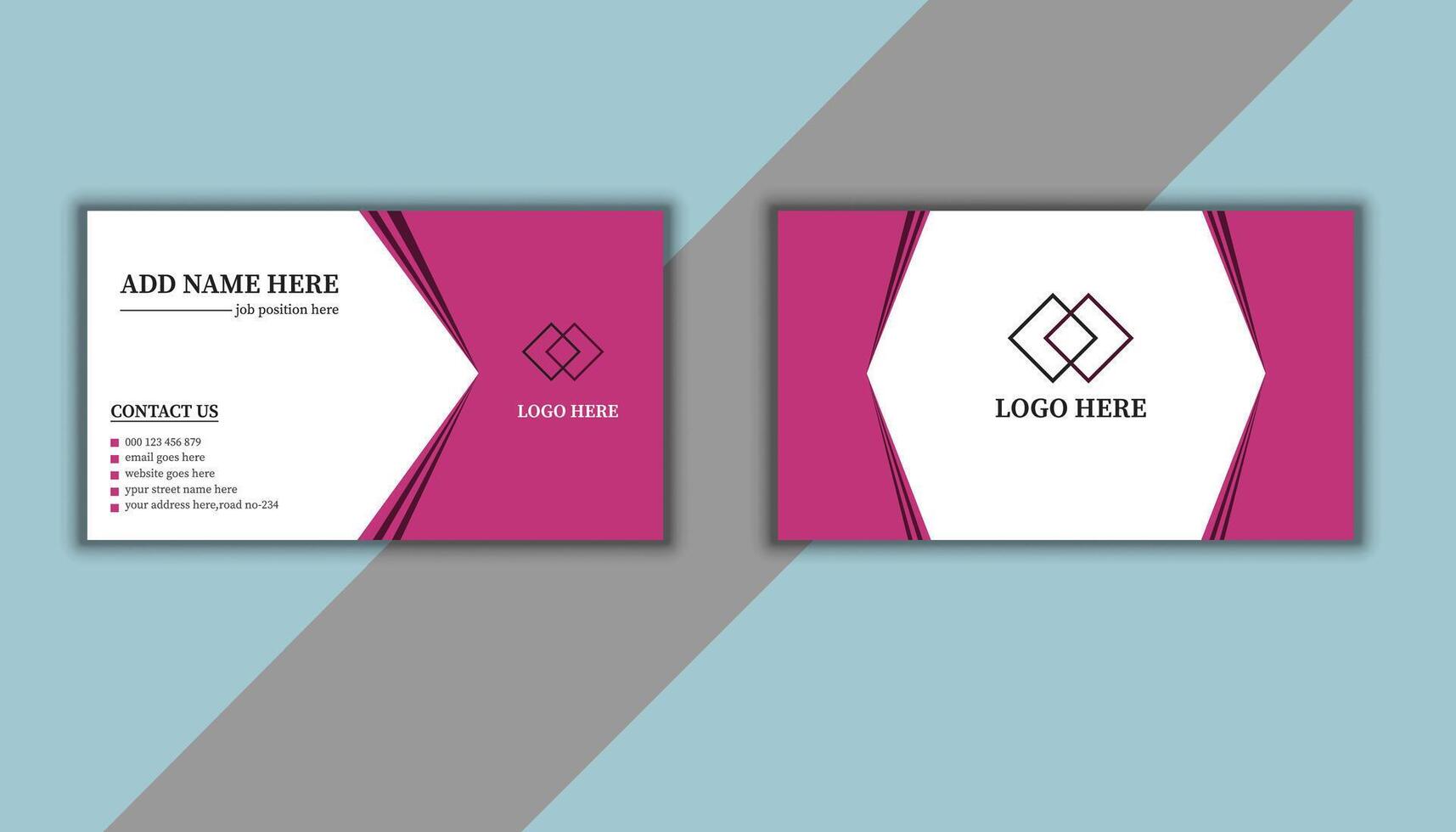Creative business card design vector
