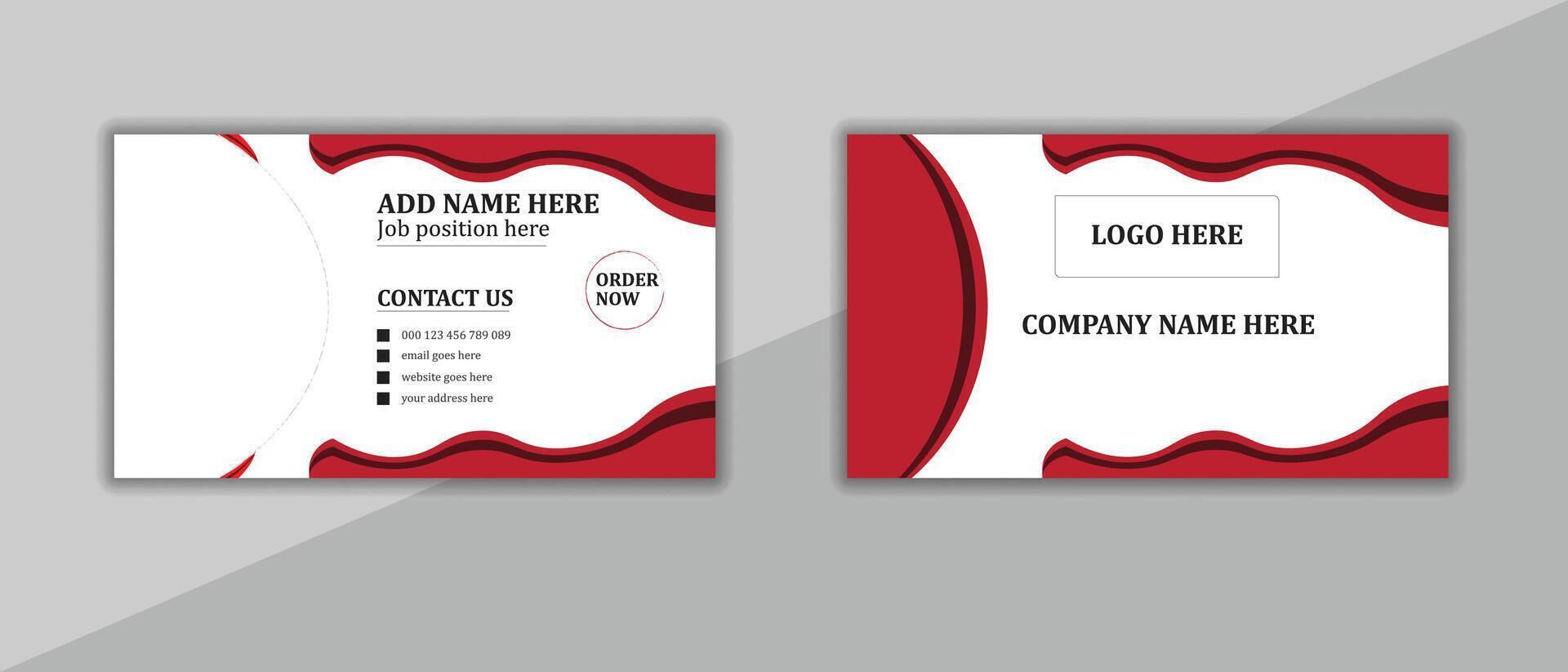 Creative business card vector