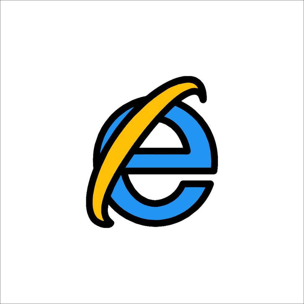 The internet explorer logo vector