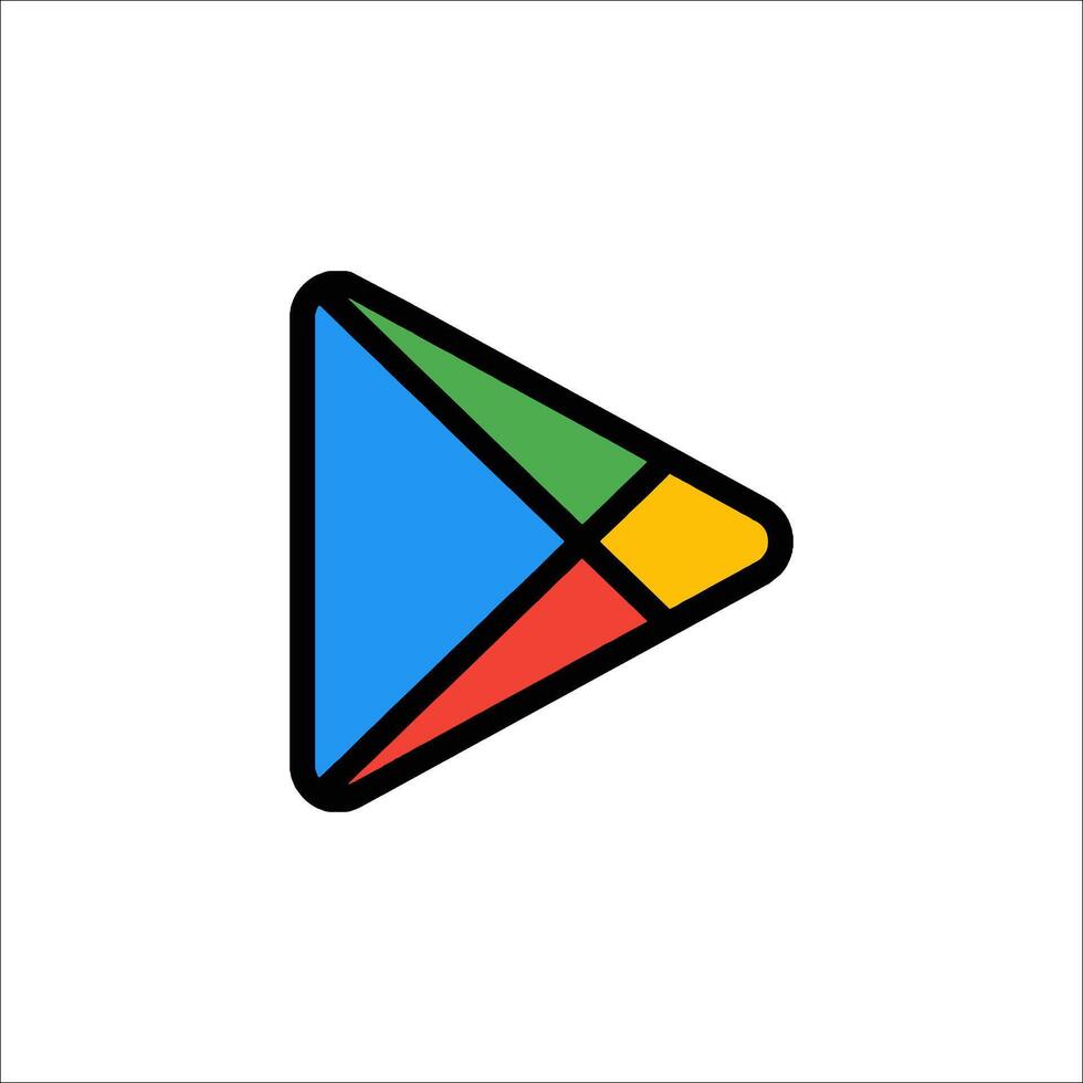 Google play store logo vector